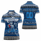 Personalized Cats Rugby Xmas Women Polo Shirt Australia AFL Mascot