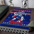 Bulldogs Football Xmas Area Rug Australia AFL Mascot