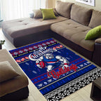 Bulldogs Football Xmas Area Rug Australia AFL Mascot