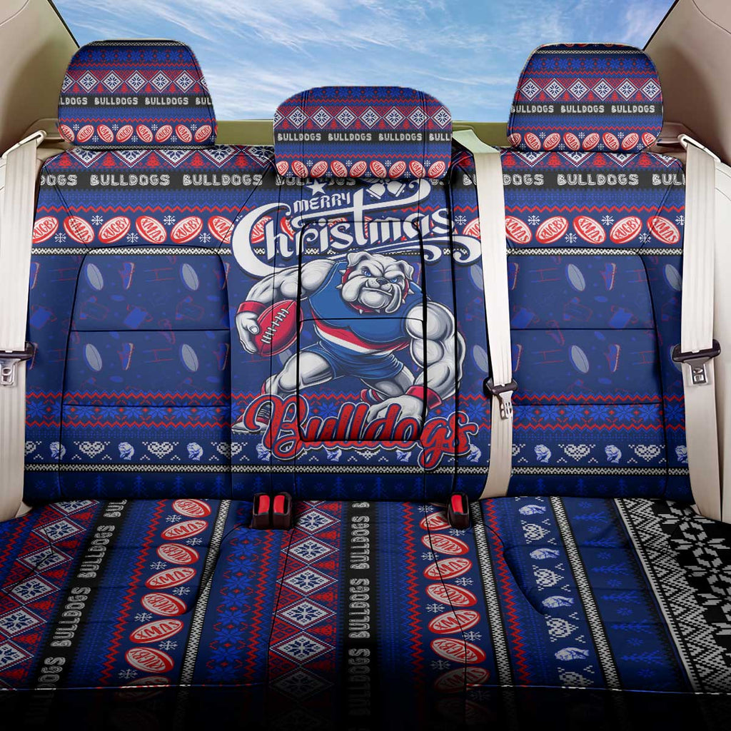Bulldogs Football Xmas Back Car Seat Cover Australia AFL Mascot