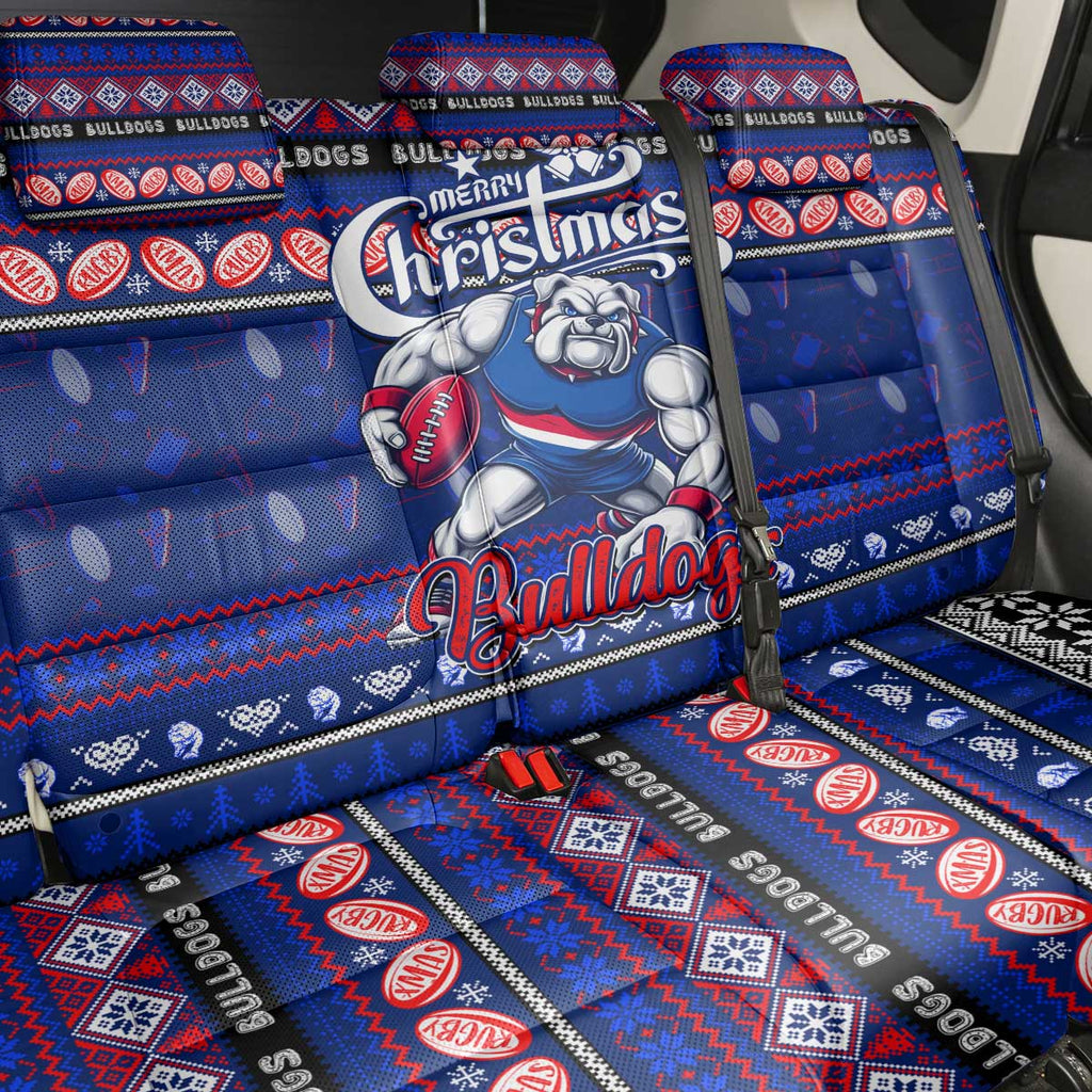 Bulldogs Football Xmas Back Car Seat Cover Australia AFL Mascot