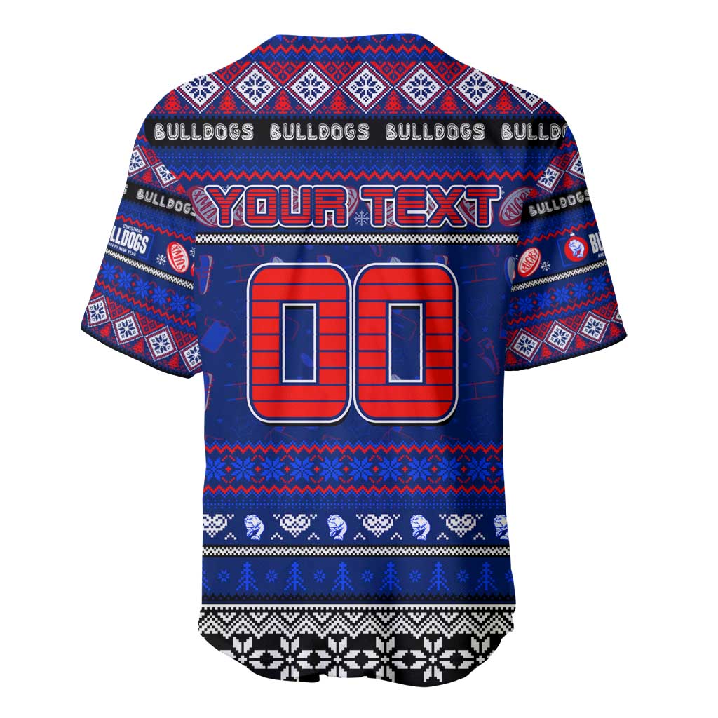 Personalized Bulldogs Rugby Xmas Baseball Jersey Australia AFL Mascot