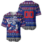 Personalized Bulldogs Rugby Xmas Baseball Jersey Australia AFL Mascot