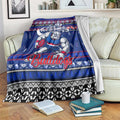 Bulldogs Football Xmas Blanket Australia AFL Mascot