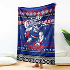 Bulldogs Football Xmas Blanket Australia AFL Mascot