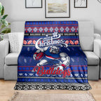 Bulldogs Football Xmas Blanket Australia AFL Mascot