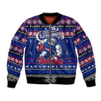 Personalized Bulldogs Rugby Xmas Bomber Jacket Australia AFL Mascot