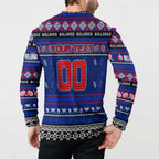 Personalized Bulldogs Rugby Xmas Button Sweatshirt Australia AFL Mascot