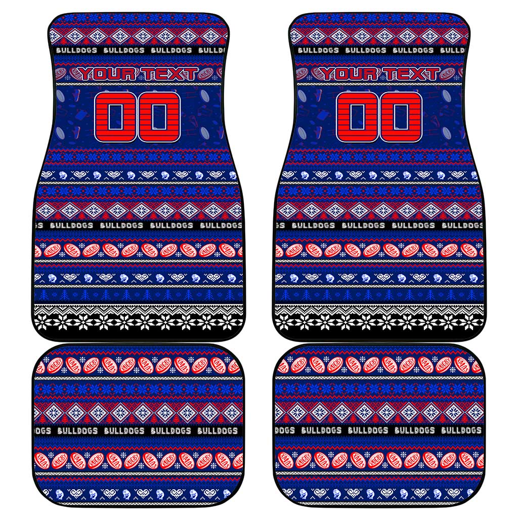 Bulldogs Football Xmas Car Mats Australia AFL Mascot