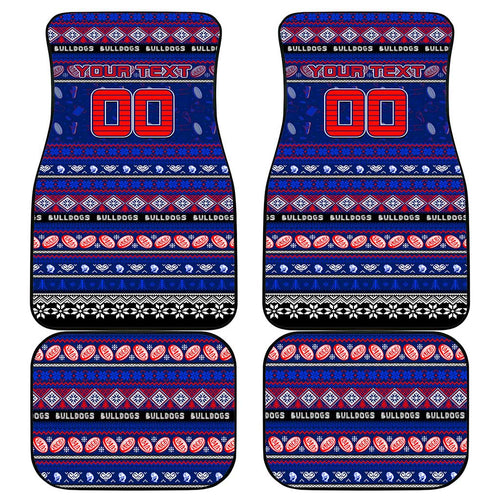 Bulldogs Football Xmas Car Mats Australia AFL Mascot