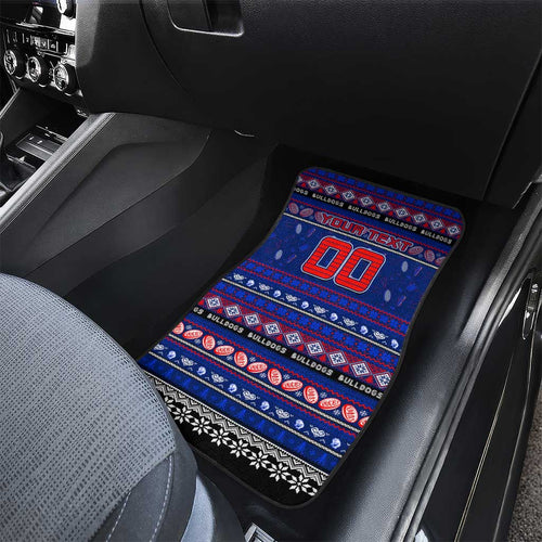 Bulldogs Football Xmas Car Mats Australia AFL Mascot