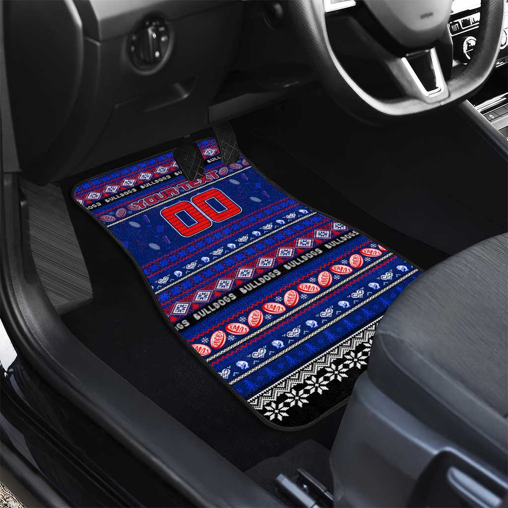 Bulldogs Football Xmas Car Mats Australia AFL Mascot