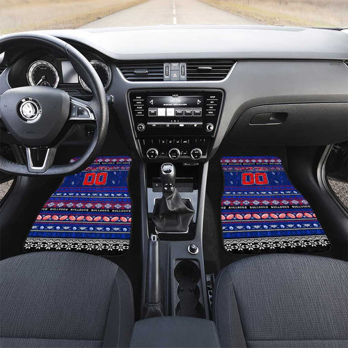 Bulldogs Football Xmas Car Mats Australia AFL Mascot