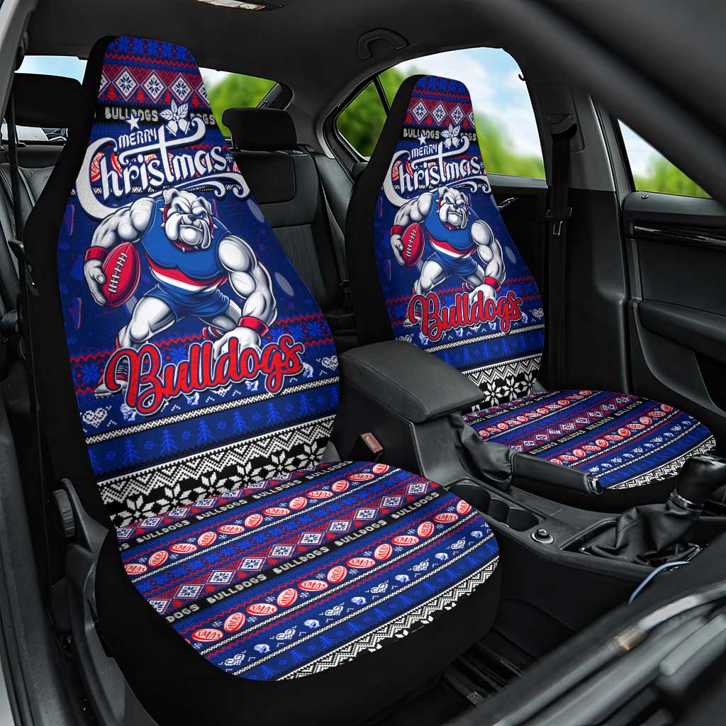 Bulldogs Football Xmas Car Seat Cover Australia AFL Mascot