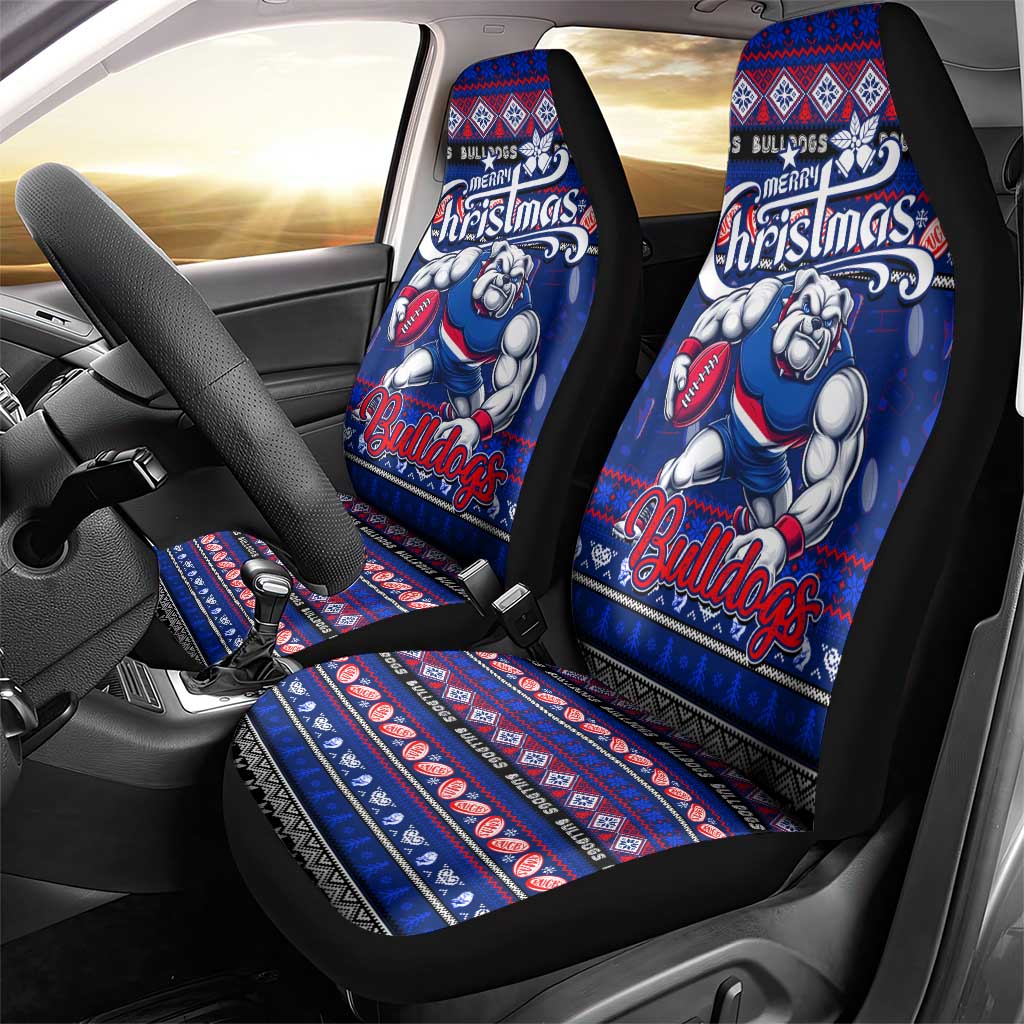 Bulldogs Football Xmas Car Seat Cover Australia AFL Mascot