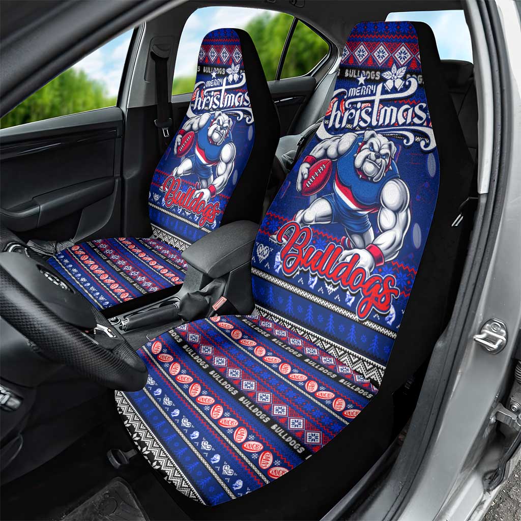 Bulldogs Football Xmas Car Seat Cover Australia AFL Mascot