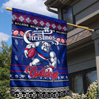 Bulldogs Football Xmas Garden Flag Australia AFL Mascot