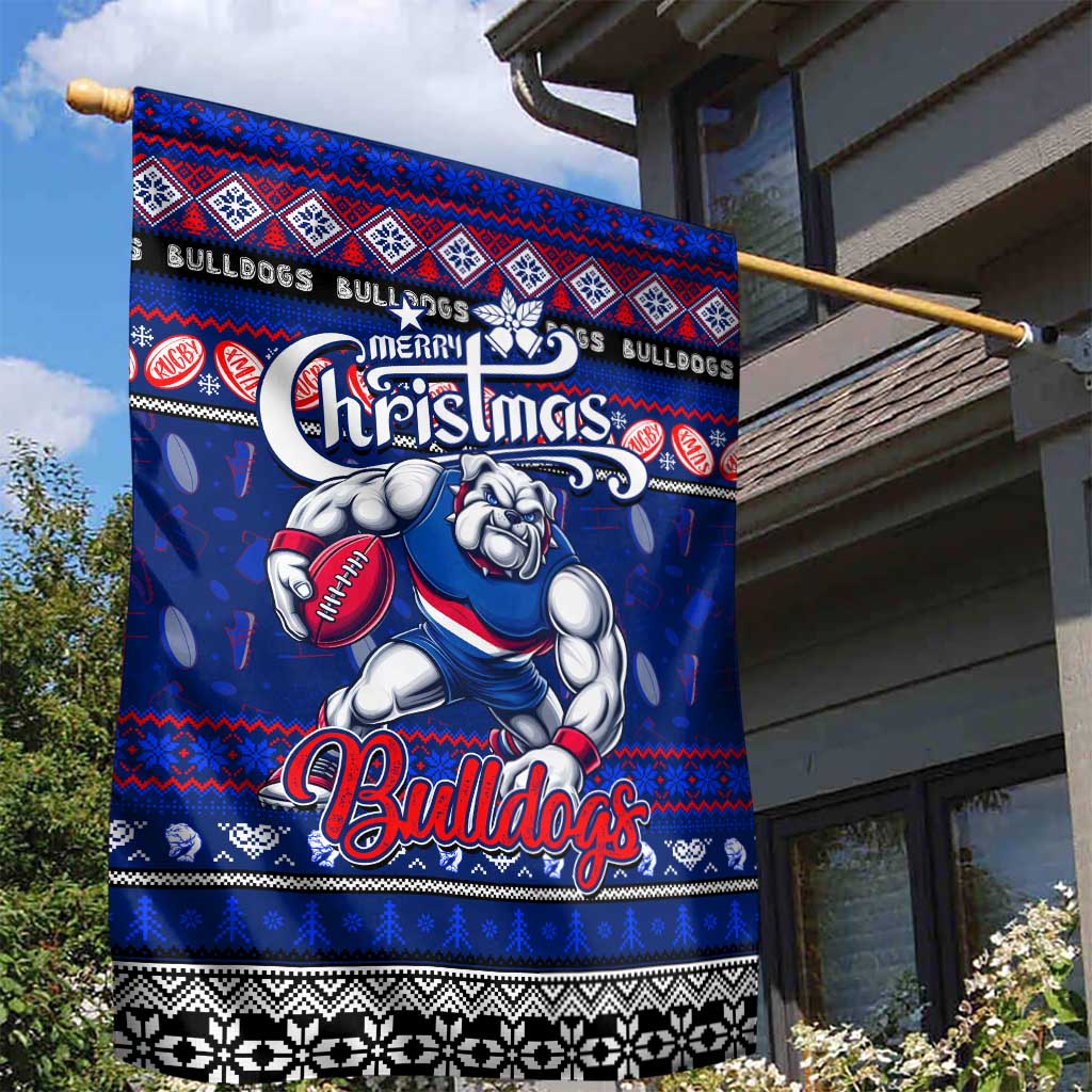 Bulldogs Football Xmas Garden Flag Australia AFL Mascot