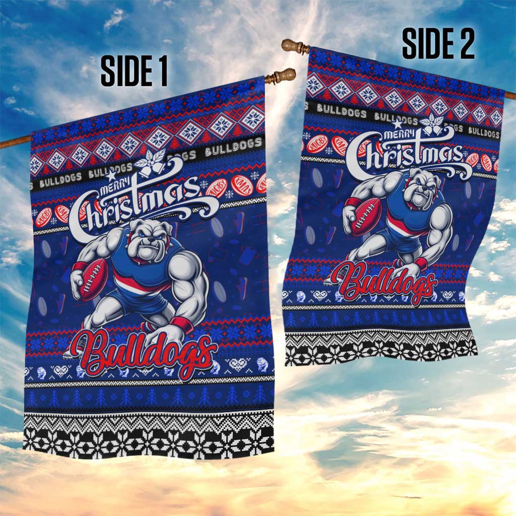 Bulldogs Football Xmas Garden Flag Australia AFL Mascot