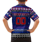 Personalized Bulldogs Rugby Xmas Hawaiian Shirt Australia AFL Mascot