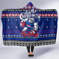 Bulldogs Football Xmas Hooded Blanket Australia AFL Mascot