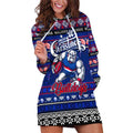 Personalized Bulldogs Rugby Xmas Hoodie Dress Australia AFL Mascot