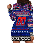 Personalized Bulldogs Rugby Xmas Hoodie Dress Australia AFL Mascot