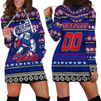 Personalized Bulldogs Rugby Xmas Hoodie Dress Australia AFL Mascot