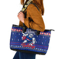 Bulldogs Football Xmas Leather Tote Bag Australia AFL Mascot