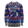 Personalized Bulldogs Rugby Xmas Long Sleeve Shirt Australia AFL Mascot