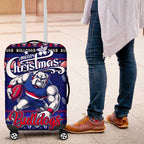 Bulldogs Football Xmas Luggage Cover Australia AFL Mascot