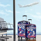 Bulldogs Football Xmas Luggage Cover Australia AFL Mascot