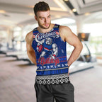 Personalized Bulldogs Rugby Xmas Men Tank Top Australia AFL Mascot