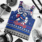 Personalized Bulldogs Rugby Xmas Men Tank Top Australia AFL Mascot