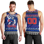 Personalized Bulldogs Rugby Xmas Men Tank Top Australia AFL Mascot