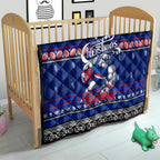 Bulldogs Football Xmas Quilt Australia AFL Mascot