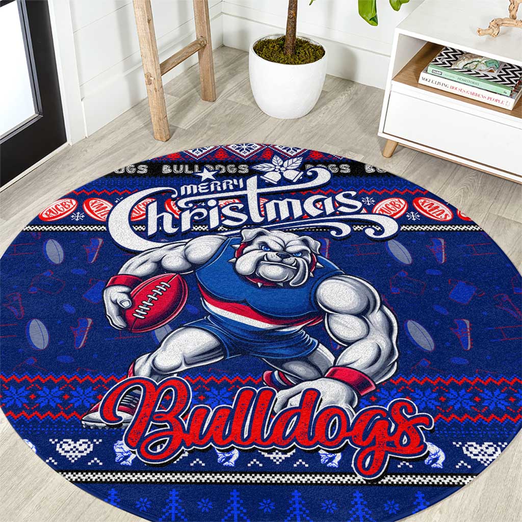 Bulldogs Football Xmas Round Carpet Australia AFL Mascot