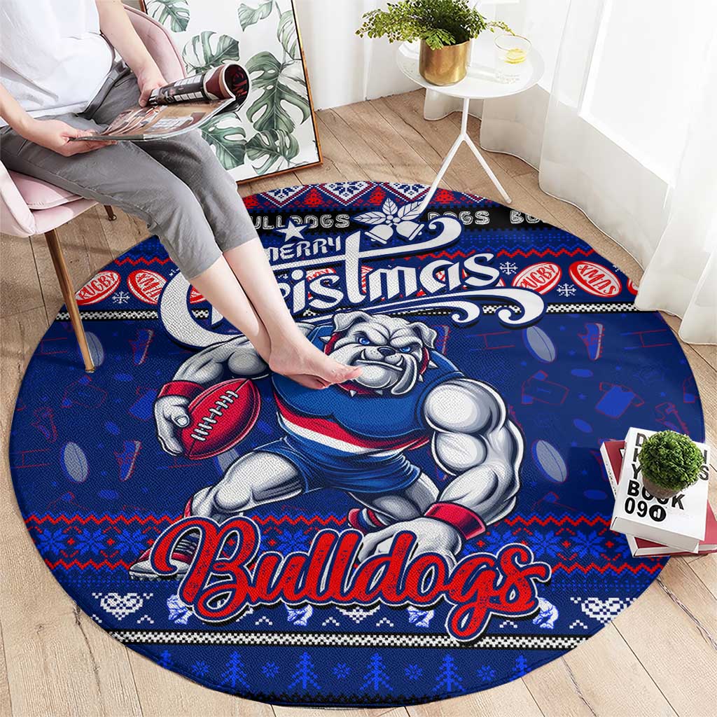 Bulldogs Football Xmas Round Carpet Australia AFL Mascot