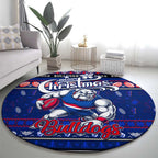 Bulldogs Football Xmas Round Carpet Australia AFL Mascot