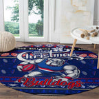 Bulldogs Football Xmas Round Carpet Australia AFL Mascot