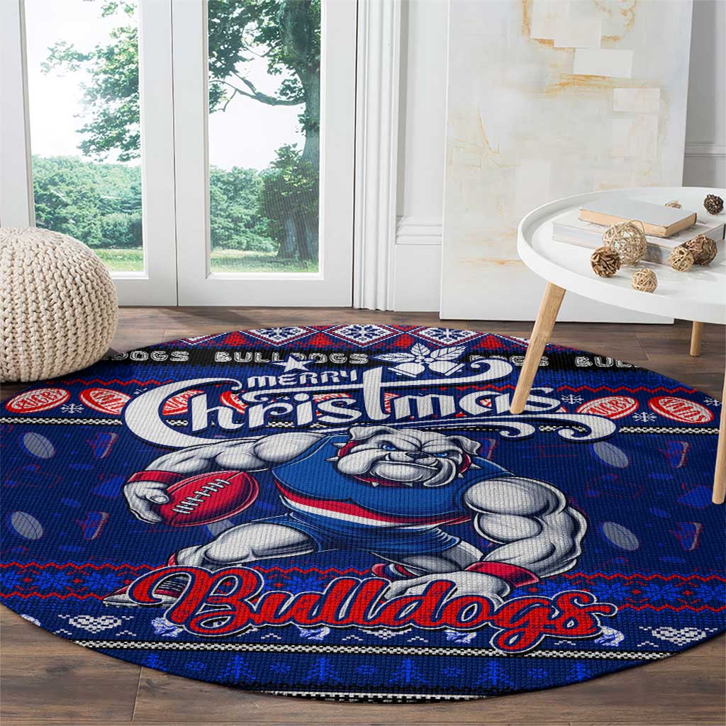Bulldogs Football Xmas Round Carpet Australia AFL Mascot