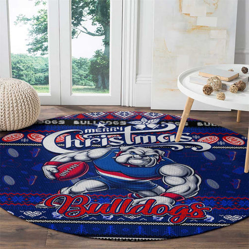 Bulldogs Football Xmas Round Carpet Australia AFL Mascot