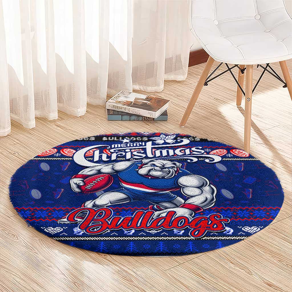 Bulldogs Football Xmas Round Carpet Australia AFL Mascot