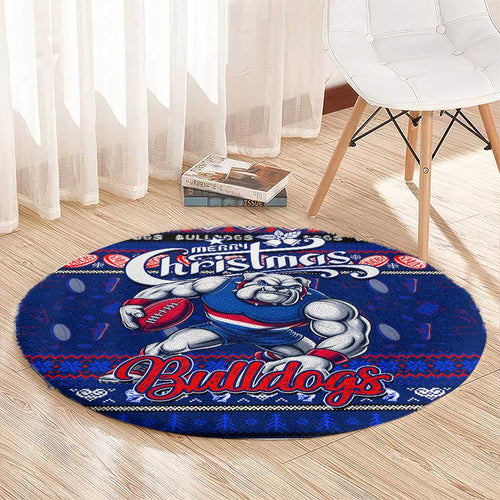 Bulldogs Football Xmas Round Carpet Australia AFL Mascot