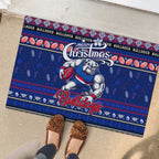 Bulldogs Football Xmas Rubber Doormat Australia AFL Mascot