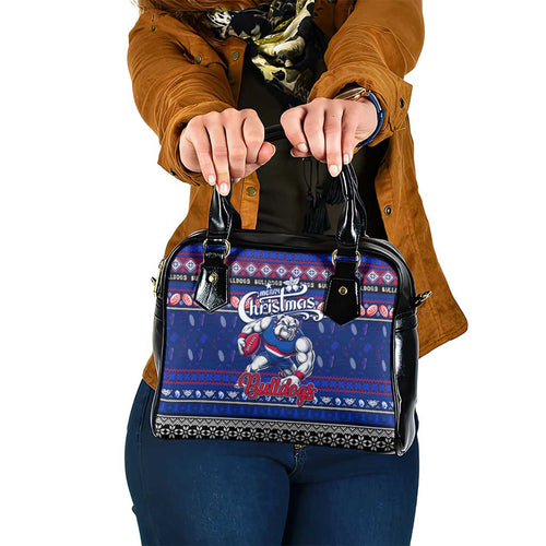 Bulldogs Football Xmas Shoulder Handbag Australia AFL Mascot