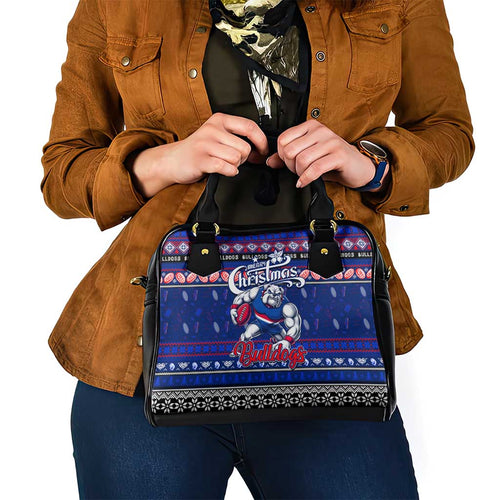 Bulldogs Football Xmas Shoulder Handbag Australia AFL Mascot