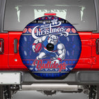 Bulldogs Football Xmas Spare Tire Cover Australia AFL Mascot