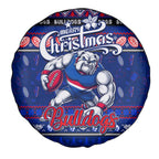 Bulldogs Football Xmas Spare Tire Cover Australia AFL Mascot
