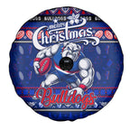 Bulldogs Football Xmas Spare Tire Cover Australia AFL Mascot